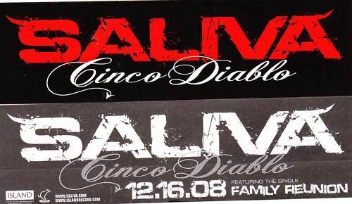 Saliva Cinco Diablo Fam Reunion Sticker Bike Amp Board