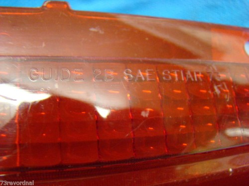 NOS 1973 Bonneville Catalina Tail Lamp Light Lens RH 5965392 - Picture 2 of 10