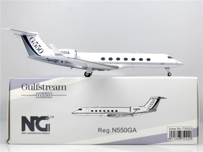 NG Model 1/200 Gulfstream G550 Business Jet Original Factory Paint N550GA Model