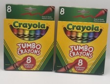 Crayola 8 Jumbo Crayons Lot of 2