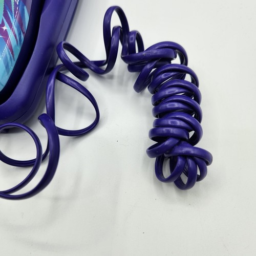 Disney Tinkerbell Trim Line Corded Home Phone Land Line with Purple Cords Used - Picture 4 of 8