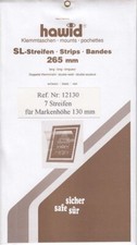 Hawid Stamp Mount Strips 130mm x 265mm Black For US Plate Number Strips of 20
