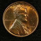 Lincoln Wheat Cent. 1944 P. Brilliant Uncirculated. Lot # 9049-310-024
