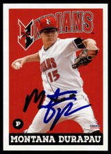 2019 Choice Baseball Card Montana DuRapau Indianapolis Indians #07 Signed