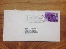 Harlow Playhouse Theatre and Arts Centre 1975  Postmark.  Free UK Postage