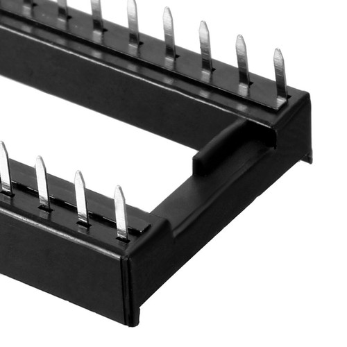 Adaptador Hembra IC Dip Chip Soldadura, Paso de 7,6mm 40 Pines Planas 8pzs - Imagen 4 de 6