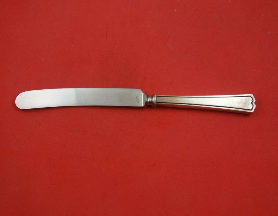 Cuchillo de Cena Chippendale Nuevo por Alvin Plata Esterlina Antiguo Francés 9 5/8" Cubiertos Foto 2 de 3