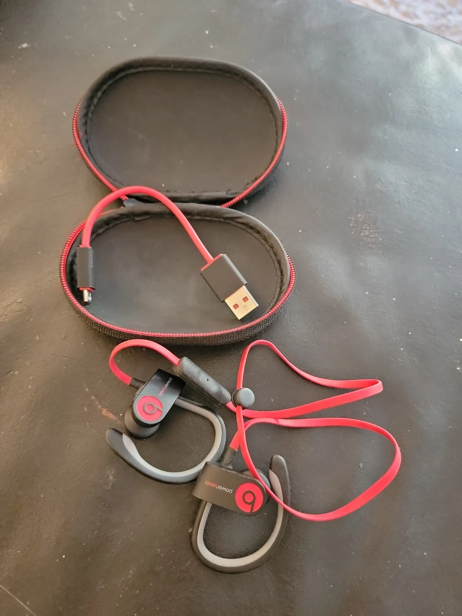 Beats By Dr. Dre Powerbeats 2 Headphones 3.5mm Jack Earphones no rubber tips