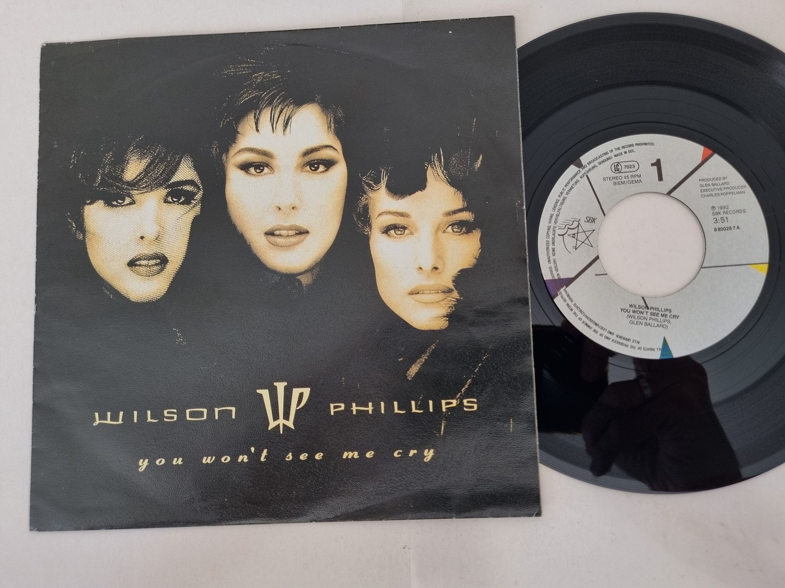 Wilson Phillips - You Won't See Me Cry 7'' Vinyl Germany