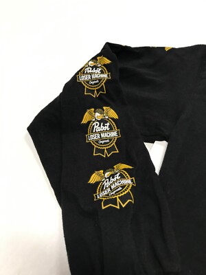Loser Machine Pabst Long Sleeve Shirt - Black - Men's Size Small