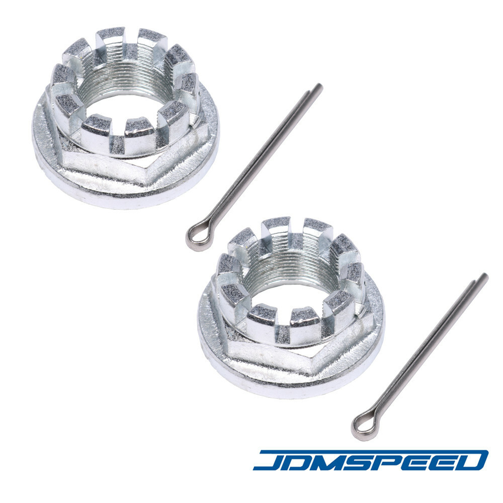 Set of 2 Rear Axle Nuts W/Pin For Honda TRX500FA Foreman Rubicon 500