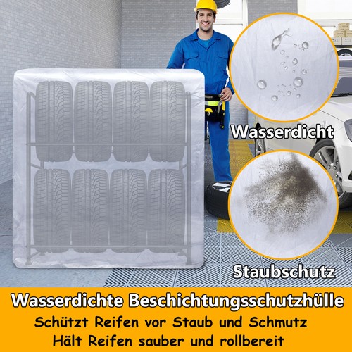 Reifenregal Reifenständer Werkstattregal Schwerlastregal Lagerregal Max. 180 kg - Bild 6 von 13