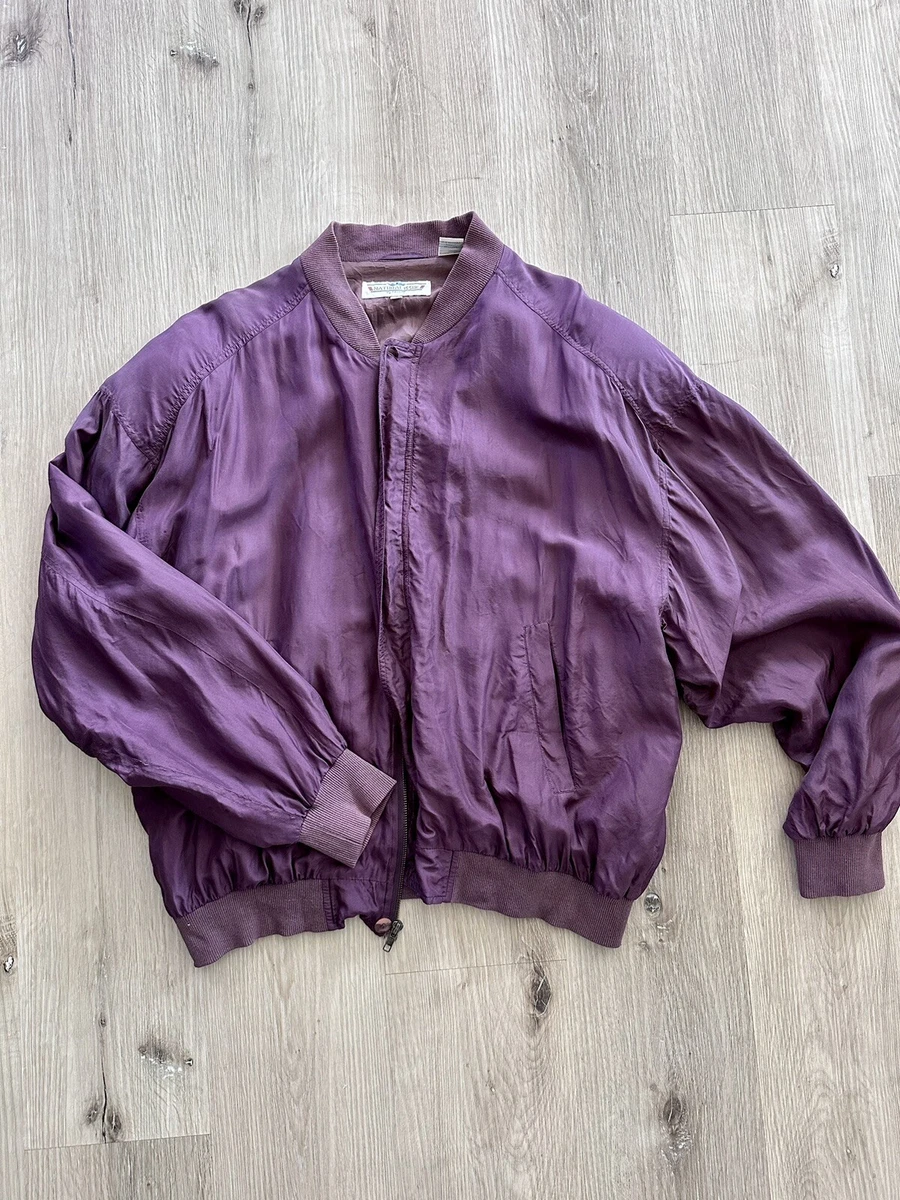 Vintage 80 s Silk Bomber Jacket