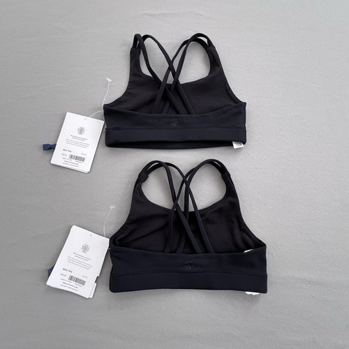 2 ATHLETA Upbeat Bra Size XS/6 Girl Set Bundle 2.0 Sports Black Undergarment NEW - Picture 14 of 17