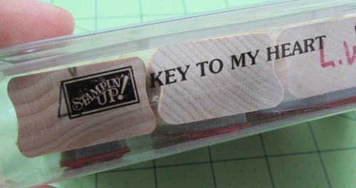 Stamping Up Key To My Heart Stamp Set 9 Lock Quotes Old Fashioned Keys - Picture 2 of 4