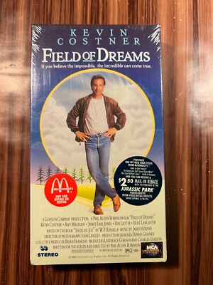 Field of Dreams VHS 1989 80's McDonald's Promo Kevin Costner Movie