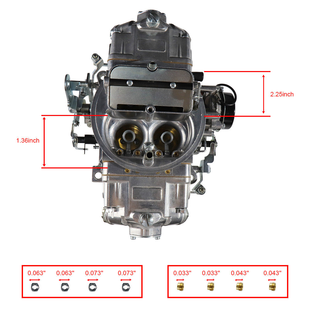 Carburetor For 4150 Holley Brawler 4 Barrel 650 CFM Double-Pumper Electric Choke