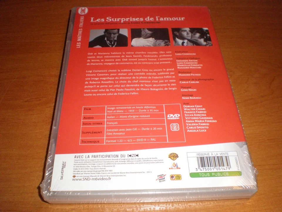 DVD FILM LES SURPRISES DE L'AMOUR REMASTERISEE NEUF VO ITALIEN SOUS T. FRANCAIS - Photo 2/2