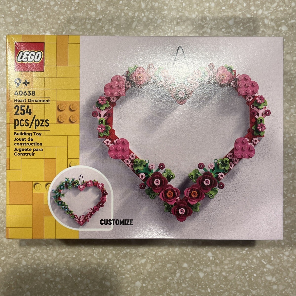 （ラスト）デザインペーパー480枚 LEGO: Heart Ornament (40638) Valentines Day Gift 673419377652| eBay