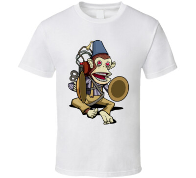 White MONKEY BOMB JOLLY CHIMP T-Shirt CALL OF DUTY ZOMBIES 100% COTTON