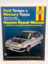 Mercury Topaz  Ford Tempo Haynes Repair Manual 1984-1994 #36078