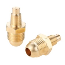 2Pcs Propane Gas Orifice Connector Tube Fitting 3/8" Flare 1/8" Mnpt For Stove