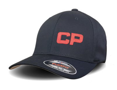Canadian Pacific (CP) bestickte CP Lok Nase Buchstaben Flexfit L/XL - schwarze Kappe