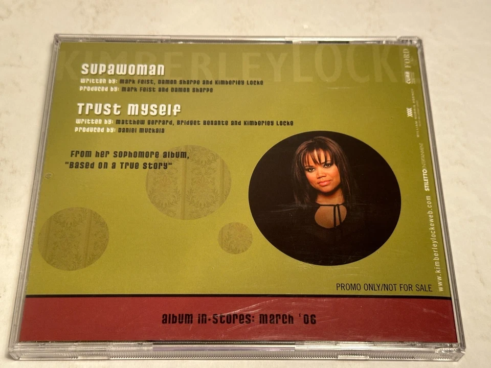 KIMBERLEY LOCKE rare SUPAWOMAN 2 track promo radio DJ cd HTF 2007 American Idol - Image 2 of 4
