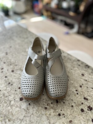 Ladies Rieker Casual Everyday Hook & Loop Leather Shoes 41345 Size 37