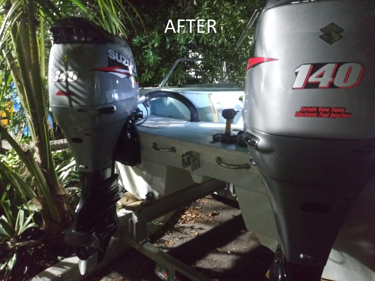 SUZUKI 140 DF140 OUTBOARD motor rebuild Black / white 20"or 25" ROT OR