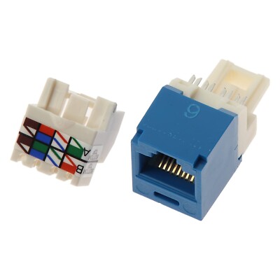 Snap In Connector, Mini-Com, TX6 PLUS UTP, Cat 6, Blue - Foto 7