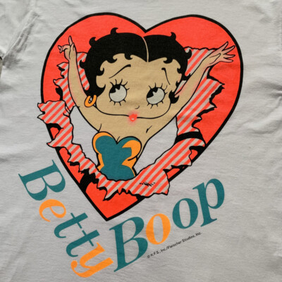 Betty Boop ビンテージTシャツ VTG 90s BETTY BOOP HART LOGO T-SHIRT SIZE L MADE IN USA | eBay