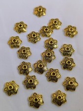 Bead Caps, Silver, Gold