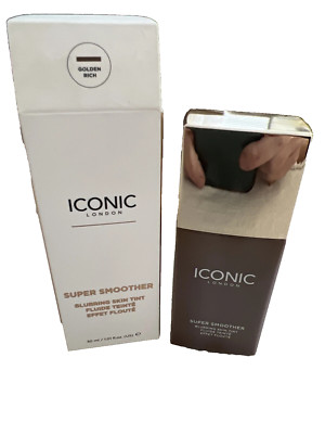 Iconic London SUPER SMOOTHER Blurring Skin Tint ~ Golden Rich ~ 1.01 fl oz/30ml