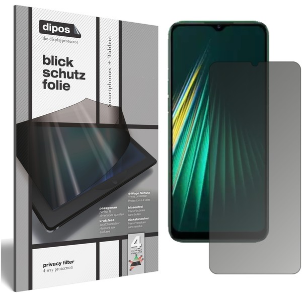 Oppo Realme 5I Blickschutzfolie Matt Schutzfolie Folie Display Schutz Dipos-image