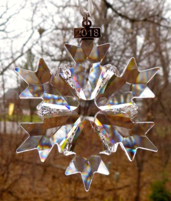 Swarovski 雪の結晶 ornament Authentic SWAROVSKI Crystal 2018 Annual Snowflake Christmas