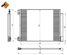 NRF 350393 Condenser, Air Conditioning for Renault