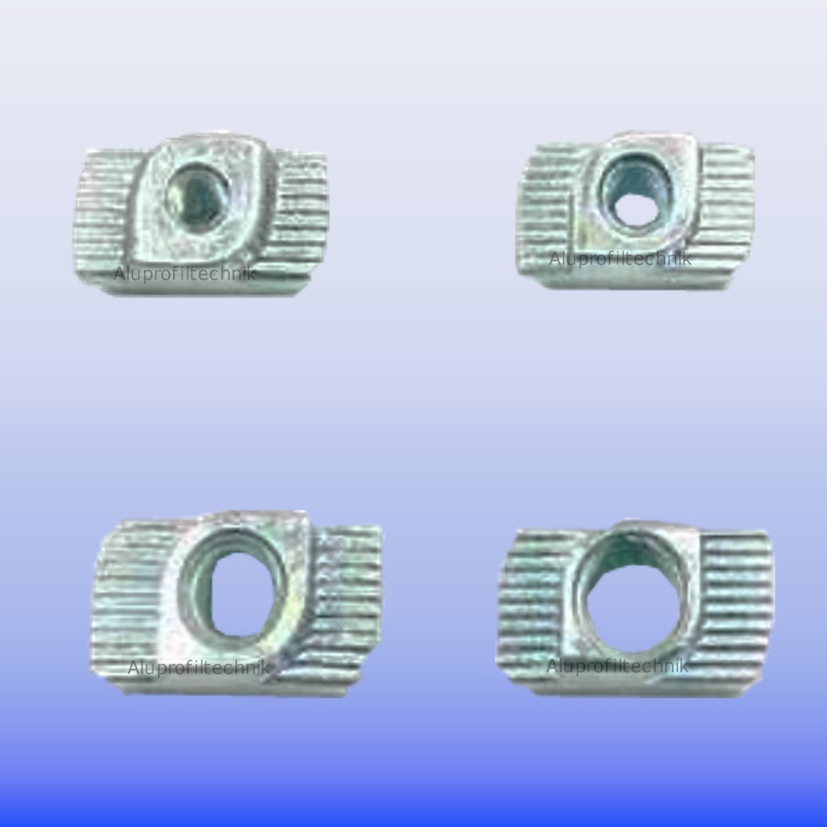 Tktrading24 Profil Edelstahl Nutenstein Schwer M8 Nut 10 Für Aluprofil 45-er (1-St