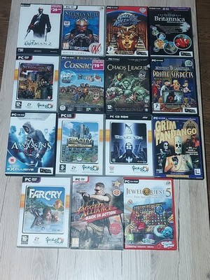 Großes Konvolut gemischter Big Box PC Spiele auf CD-DVD-ROM. (X15)
