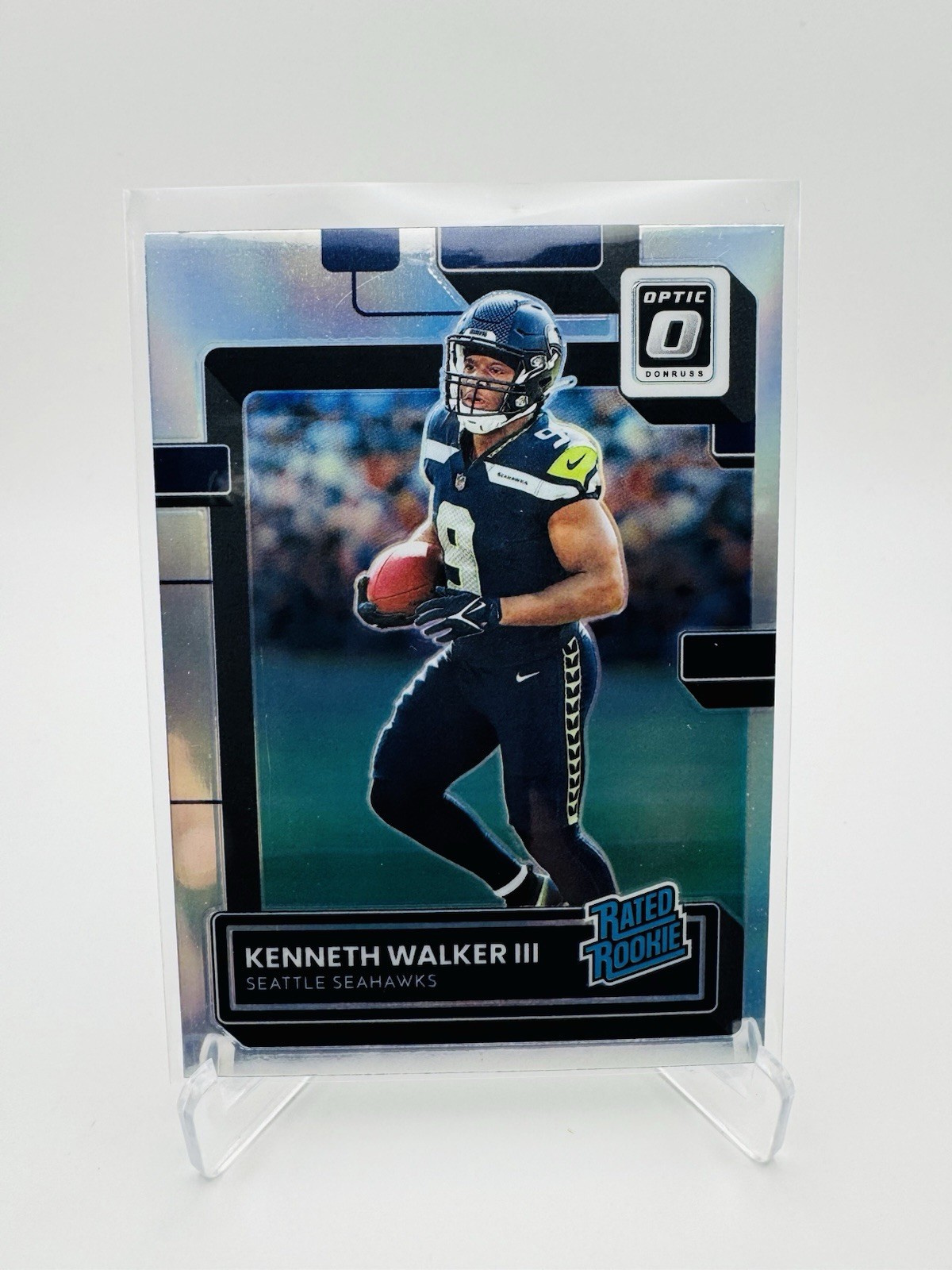 Kenneth Walker III Panini Donruss Optic #218 Holo