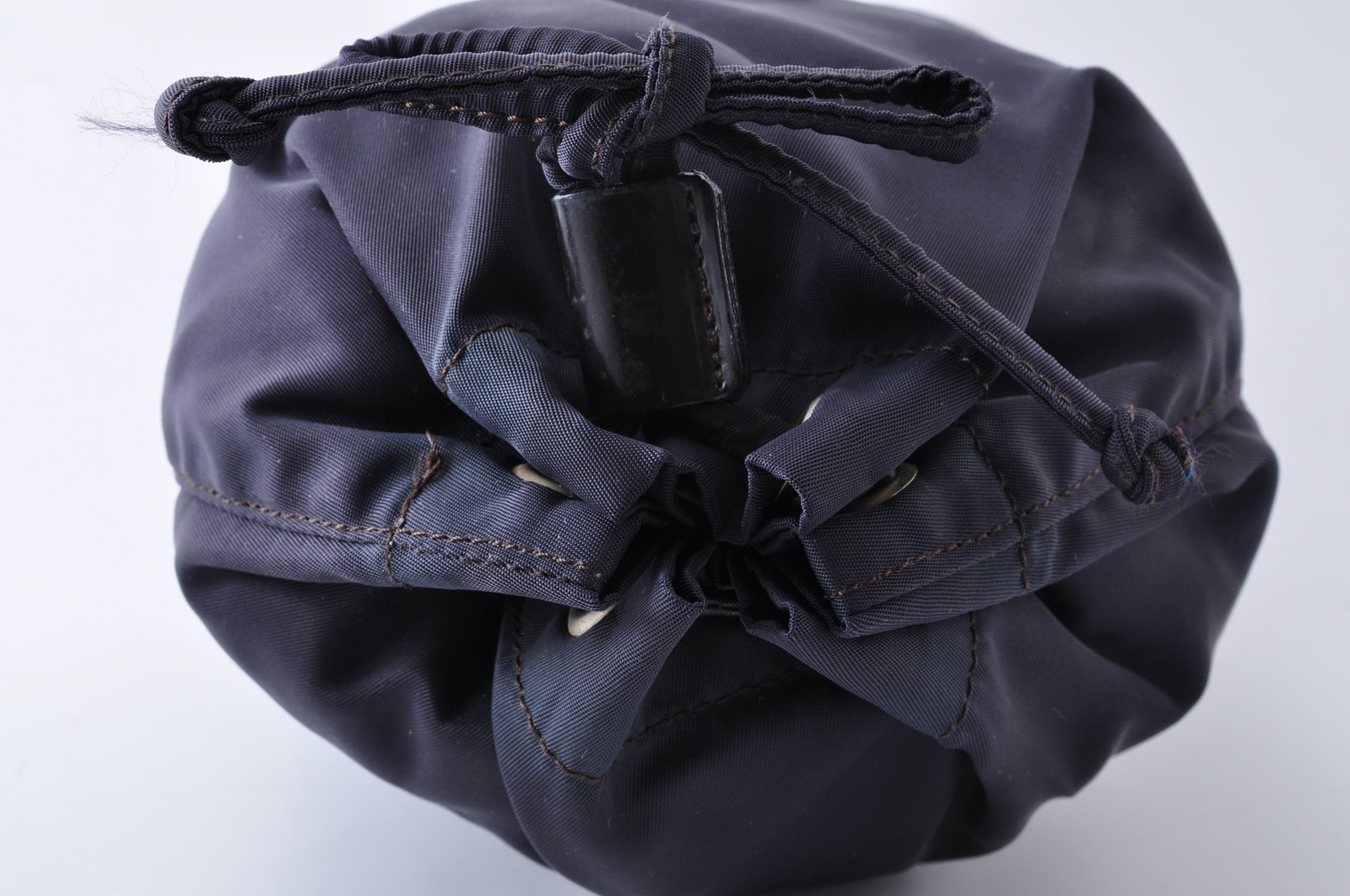 PRADA Triangular Logo Pouch Saffiano Leather Tess… - image 6