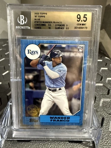 2022 Topps Wander Franco 1987 Topps 35th Anniversary Blue Border SP BGS 9.5