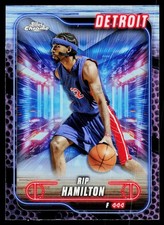 2024-25 Topps Chrome Rip Hamilton #65 Detroit Pistons
