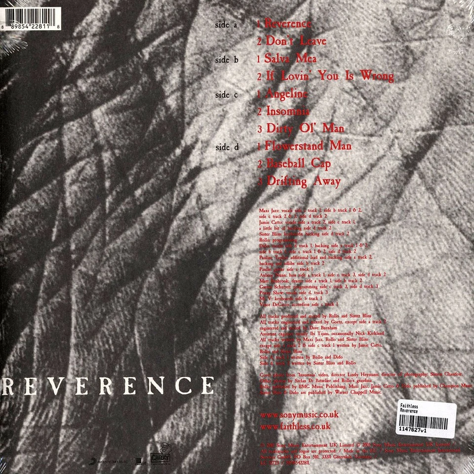 Faithless - Reverence (Vinyl 2LP - 1996 - EU - Reissue) - Bild 2 von 2