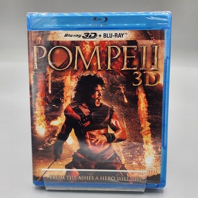 Pompeii 3D + 2D Blu ray (2014) 2 Disc Action Adventure   Brand New Factory Seale