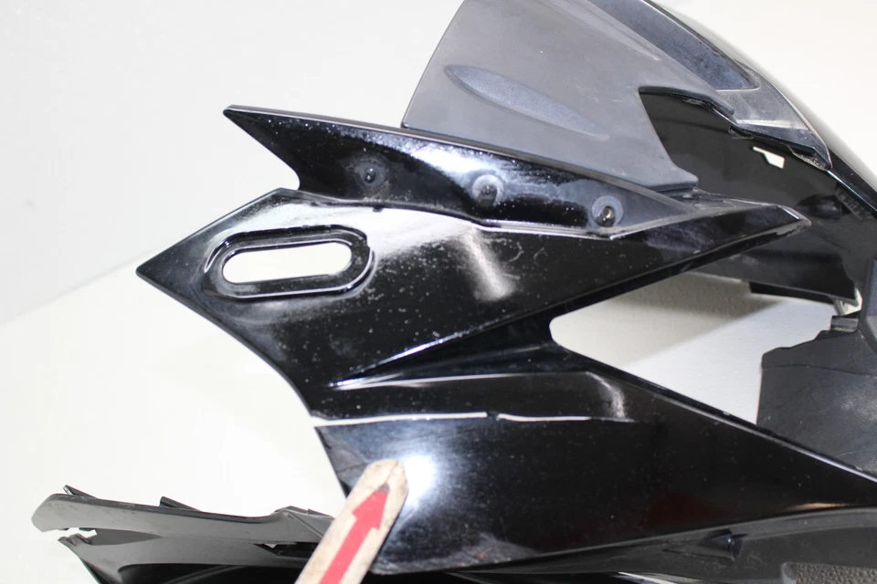 09-17 YAMAHA FZ6R DELANTERO SUPERIOR NARIZ CARENADO CUBIERTA Foto 2 de 4