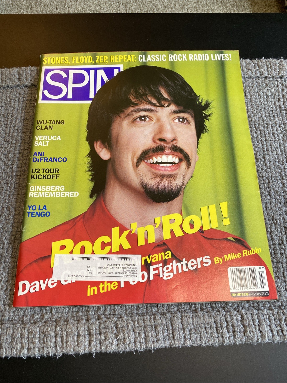 SPIN MAGAZINE July 1997 DAVE GROHL FOO FIGHTERS NIRVANA Veruca Salt Vintage RARE
