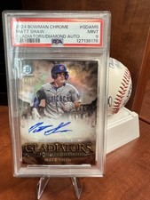 2024 Bowman Chrome Gladiators Matt Shaw #GDA-MS Auto  /99 Chicago Cubs