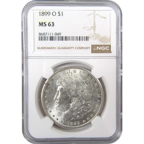1899 O Morgan Silver Dollar MS 63 NGC Uncirculated $1 Coin SKU:I24821