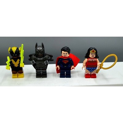 LEGO DC Super Heroes Minifigure Lot Superman Wonder Woman Armored Batman Vulcan